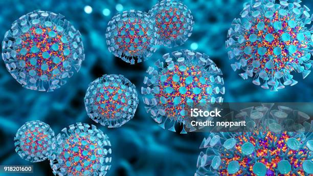 Virus Closeup Stock Photo - Download Image Now - Virus, Bacterium, Flu Virus