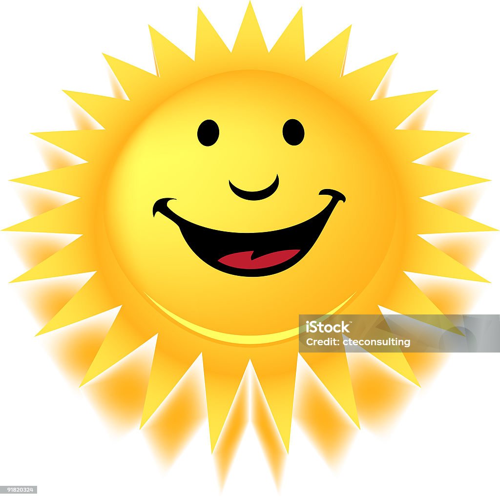 Here Comes The Sun - Illustrazione stock royalty-free di Allegro