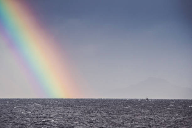 istock Rainbow over a fjord in Norway 918204604