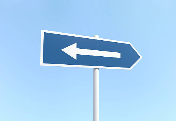 istock Arrow Sign with Mistake - Metaphor of Misunderstanding 91820661