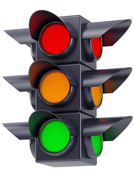 istock the traffic lights on white background 91820725
