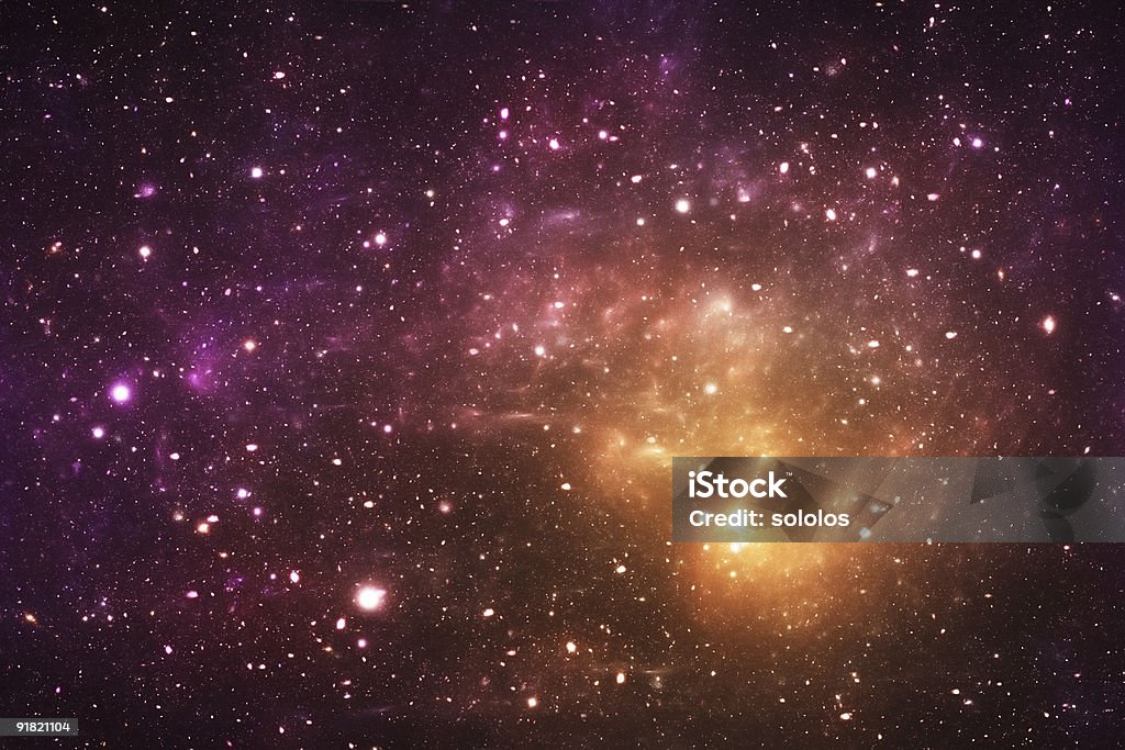 Yellow galaxy Yellow galaxy, space abstract background Galaxy Stock Photo