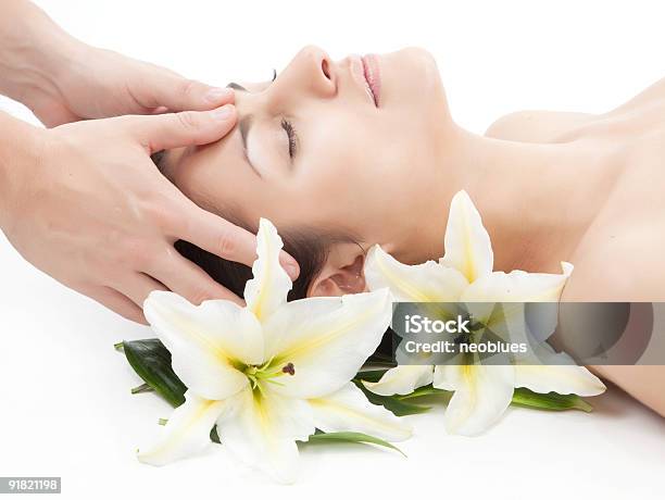 Facial Massage Stock Photo - Download Image Now - 20-29 Years, Adult, Adults Only