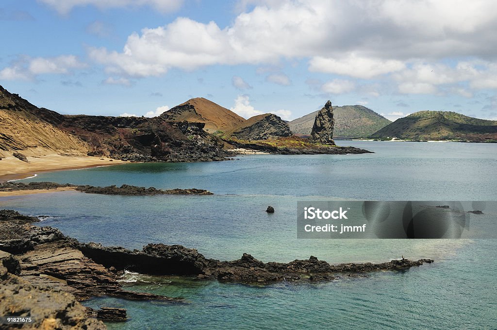 Pinncale Rock, Galapagos Islands  Bartolome Island Stock Photo