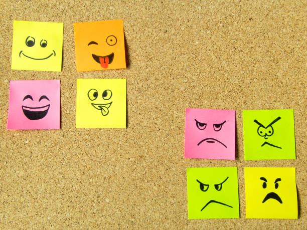 istock post-it notes with different face expression on cork board office school abstract concept photo 918223026