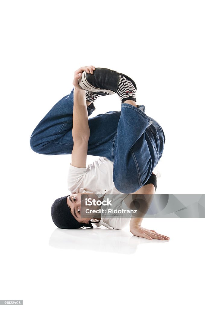 Zwinięty breakdancer - Zbiór zdjęć royalty-free (Akrobata)