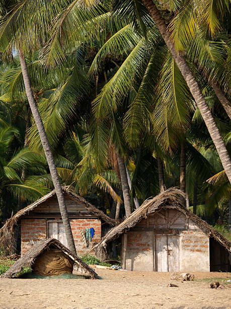 istock Fishing village,Varkala,India. 91822554