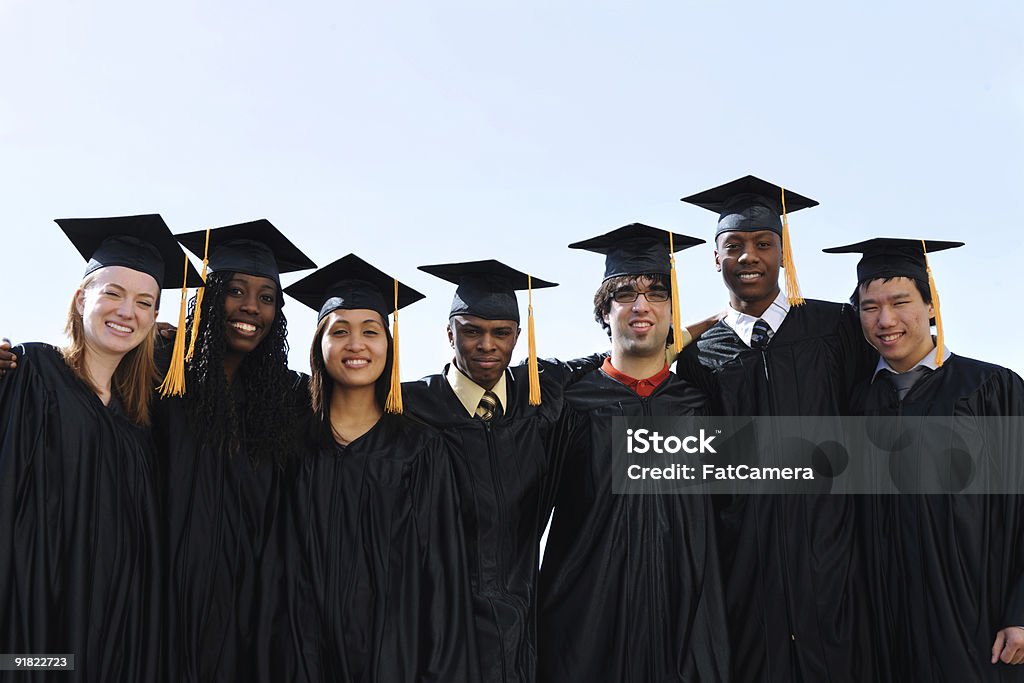 Absolventen der Universität - Lizenzfrei Akademischer Abschluss Stock-Foto