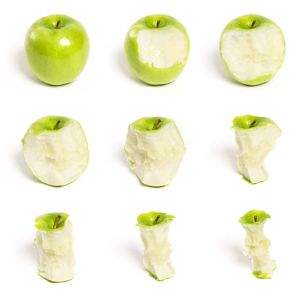 istock Green Apple being eaten series 91822910