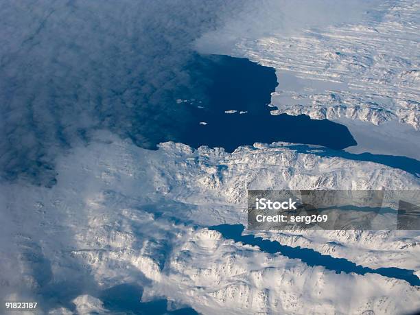 이 Greanland 해안선 0명에 대한 스톡 사진 및 기타 이미지 - 0명, 경관, 공중