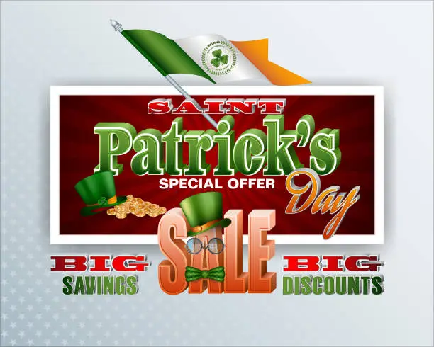 Vector illustration of Sales of Saint Patrick's day