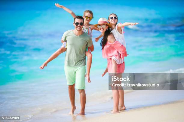 Young Family On Vacation Have A Lot Of Fun Together Stock Photo - Download Image Now