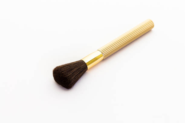 istock Cosmetic blush brush make-up brush on white background 918237576