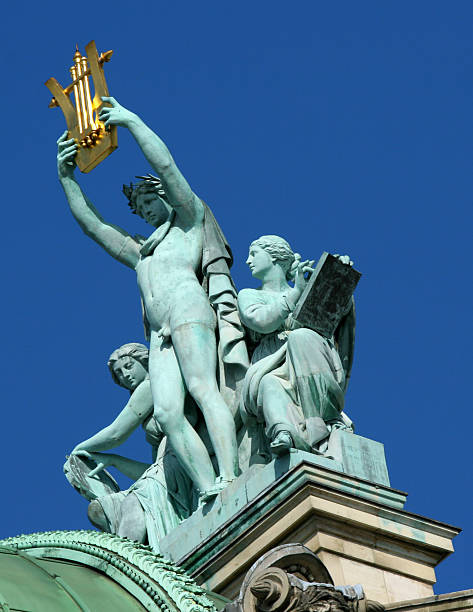 istock Apollo on the rooftops at the Paris Opera 91823787