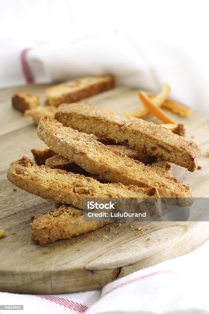 Carquiñoli italiano con confitada naranja - Foto de stock de Alimento libre de derechos