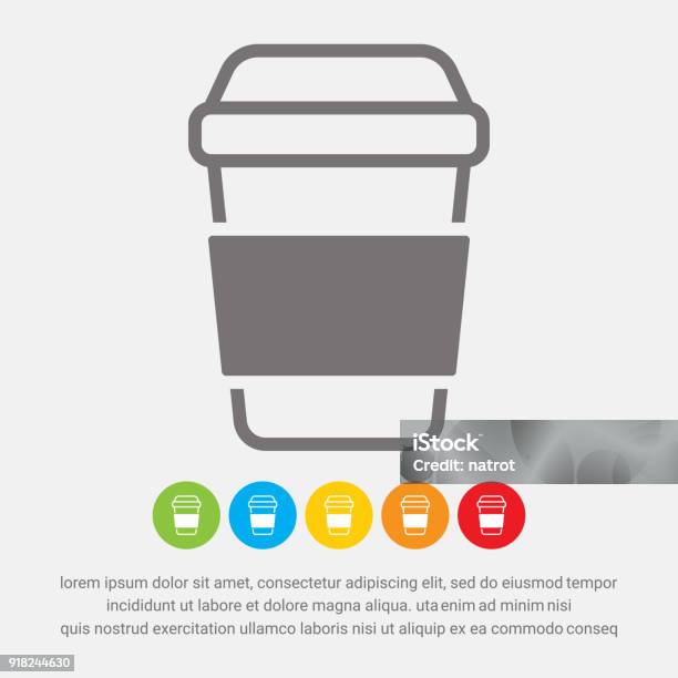 Coffee Cup Icon Stock Illustration - Download Image Now - Coffee Cup, Take Out Food, Icon Symbol