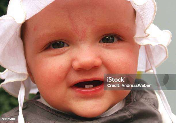 Small Girl With Two Teeth Stock Photo - Download Image Now - Beautiful People, Beauty, Beauty In Nature