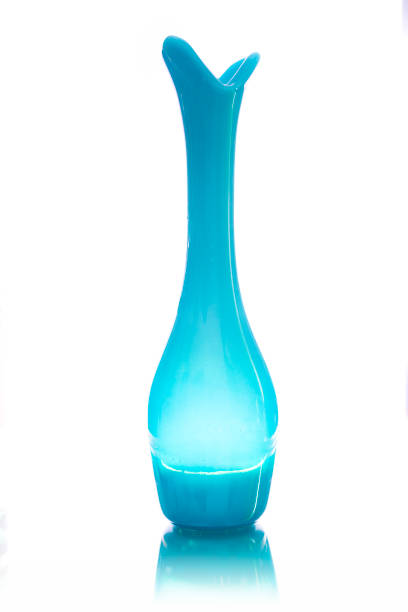 istock Blue glass vase isolated on white backround 918251300