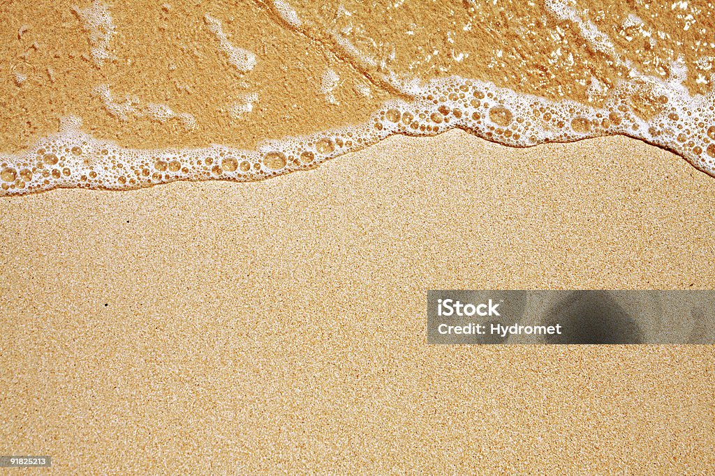 Fundo de areia e a onda - Royalty-free Amarelo Foto de stock