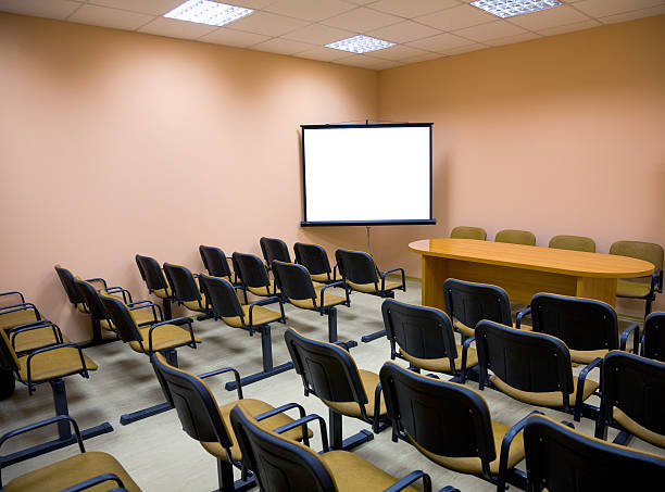 istock Interior of a conference hall in pink tones 91825623