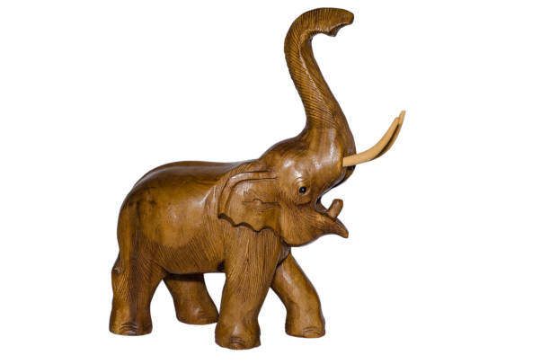 istock Wooden elephant figurine 918260050