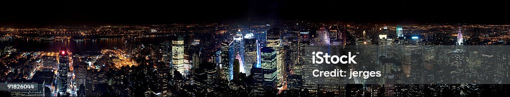 Nueva York en la noche - Foto de stock de Ciudad de Nueva York libre de derechos