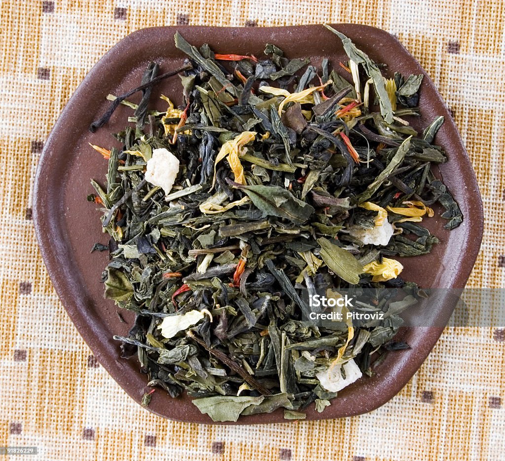 Thé en feuilles - Photo de Asie libre de droits