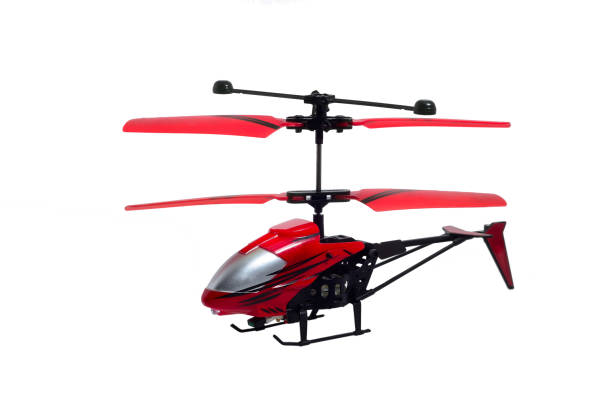 istock Toy helicopter with remote control in white isolated background. 918263088