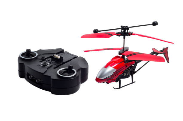 istock Remote control helicopter toy in white isolated background. 918263102