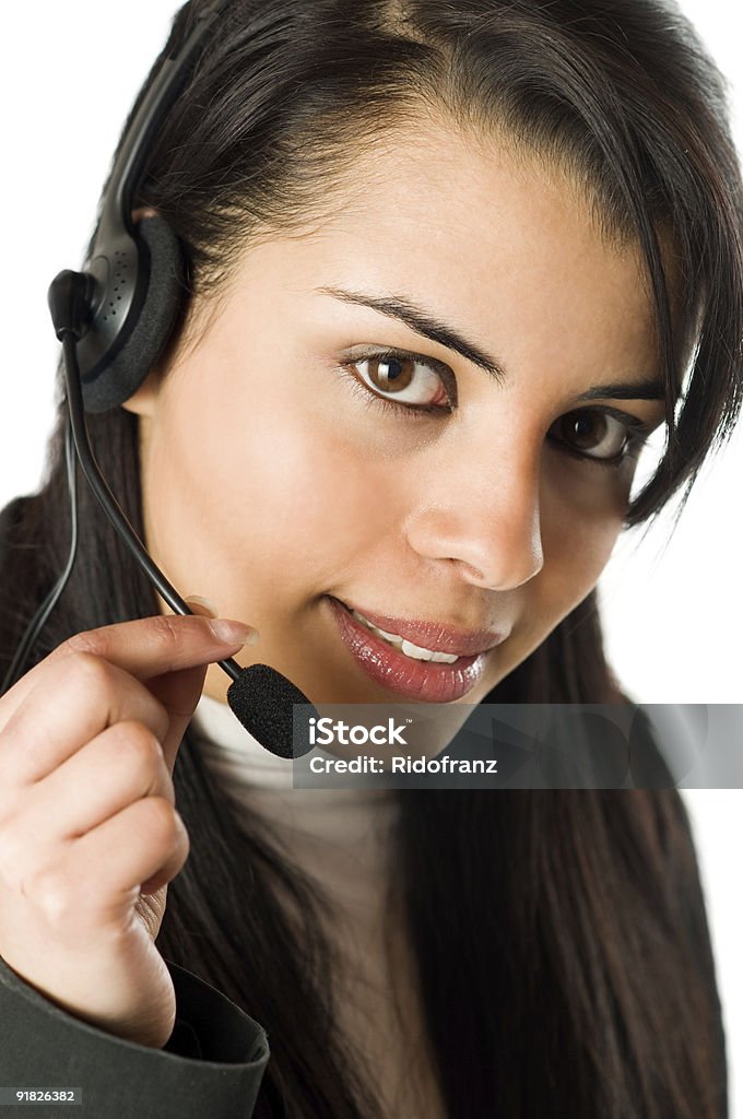 Kundenservice service - Lizenzfrei Am Telefon Stock-Foto