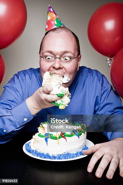 Birthday Celebrations Stock Photo - Download Image Now - Adult, Adults Only, Bald Patch