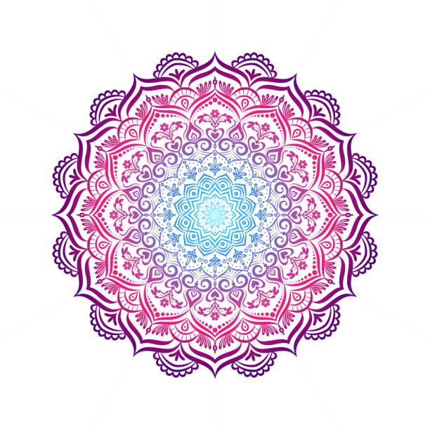 Hand-drawn lace frame, mandala. Hand-drawn lace frame, mandala. Retro pattern can be used for wallpaper, pattern fills, web page background,surface textures - stock vector. mandala stock illustrations