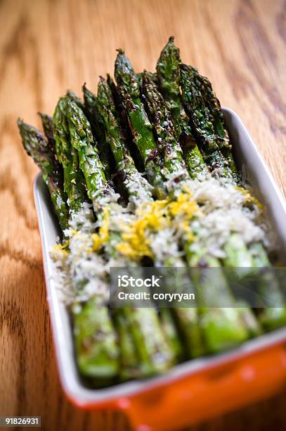 Roasted Asparagus Stock Photo - Download Image Now - Asparagus, Oven, Bunch