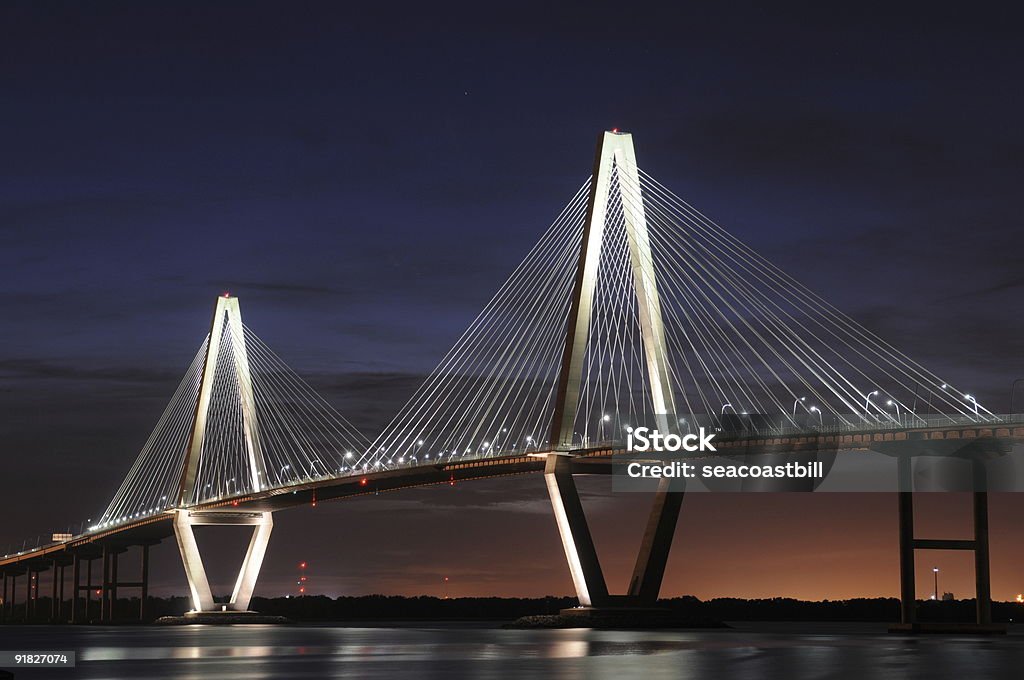 Ponte Ravenel em Charleston na Carolina do Sul - Royalty-free Ao Ar Livre Foto de stock