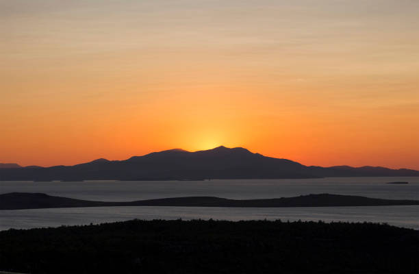 istock View of sunset from famous touristic destination called 