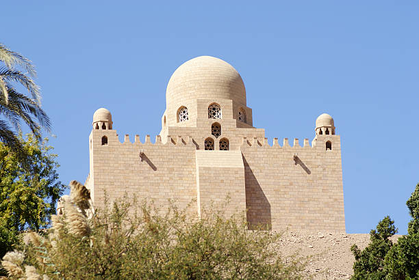 The famous Qubbet el-Hawa and the Tombs of Nobles in Aswan in Upper Egypt in Northern Africa.