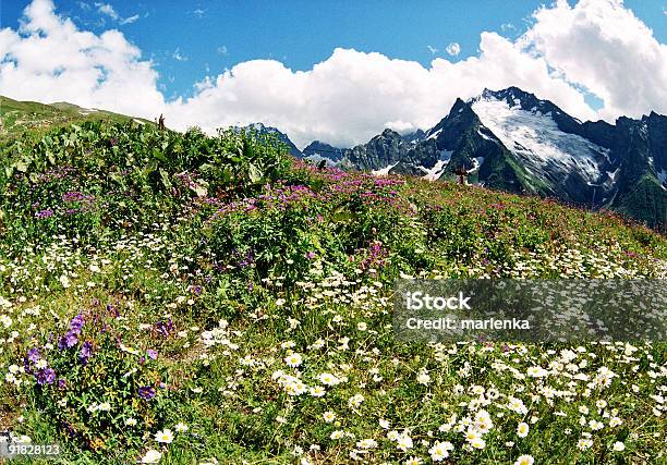 Dombai - Fotografie stock e altre immagini di Alpi - Alpi, Ambientazione esterna, Blu