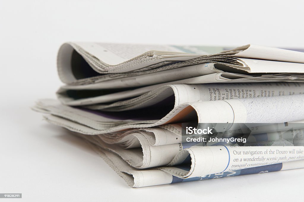 Pile of newspapers  Newspaper Stock Photo