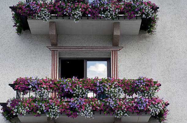 istock Balcony in the Alps 91828299