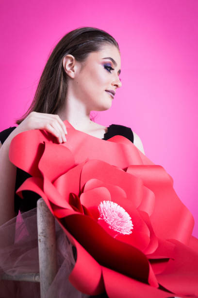 istock Girl with rose 918284312