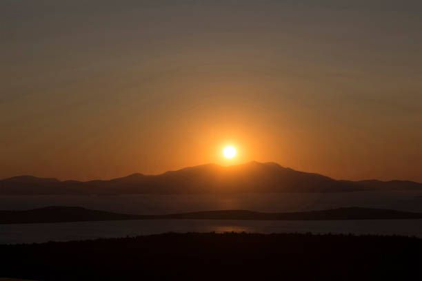 istock View of sunset from famous touristic destination called 