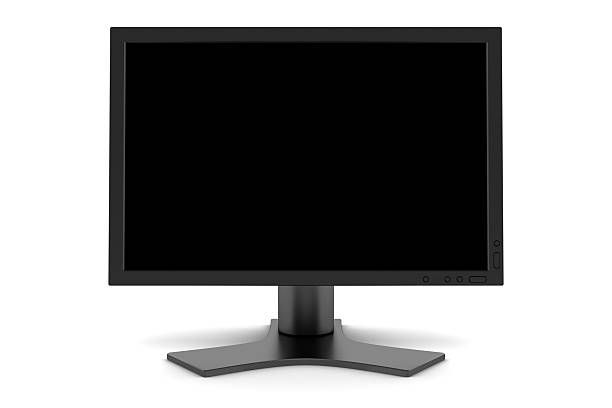 istock tft monitor with blank screen isolated on white background 91828913