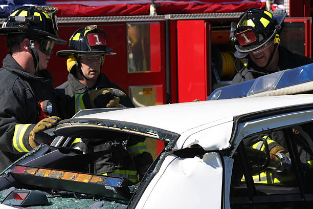 istock Firefighters-Roof is off! 91828956
