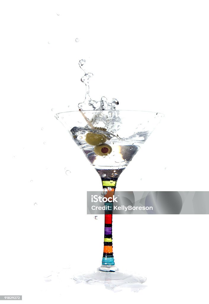 Splash da Martini - Foto stock royalty-free di Acqua potabile