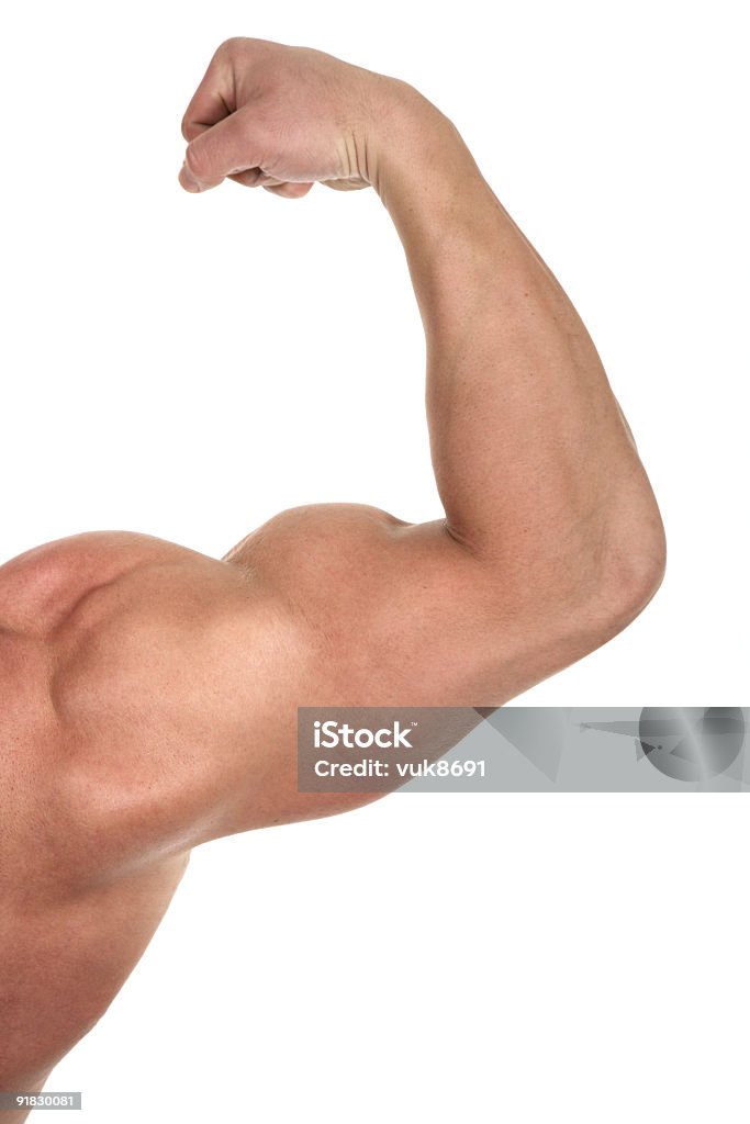 Skurcz biceps - Zbiór zdjęć royalty-free (Sterydy)