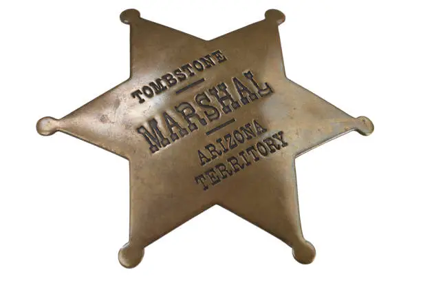 Western-style sheriff badge