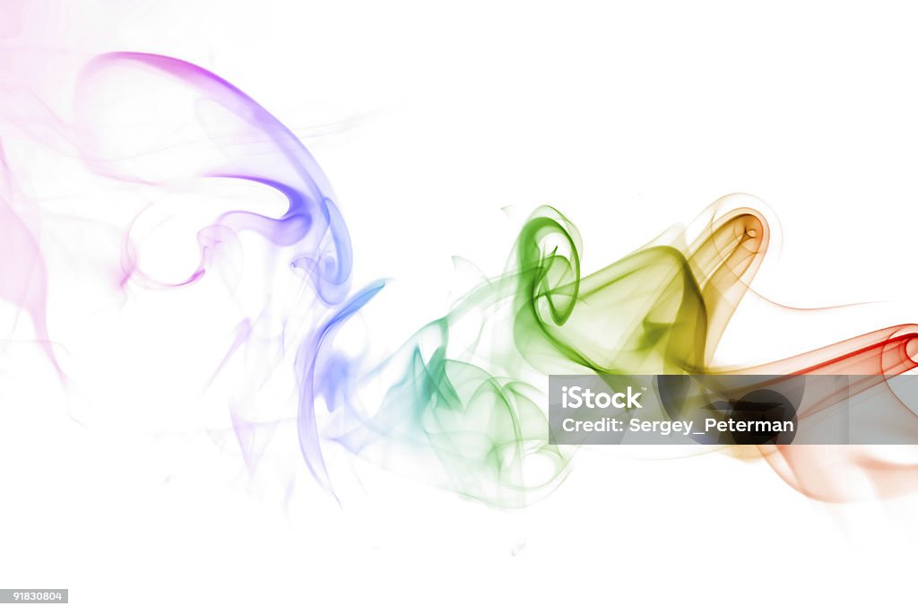 Kolorowy dymu - Zbiór zdjęć royalty-free (Abstrakcja)
