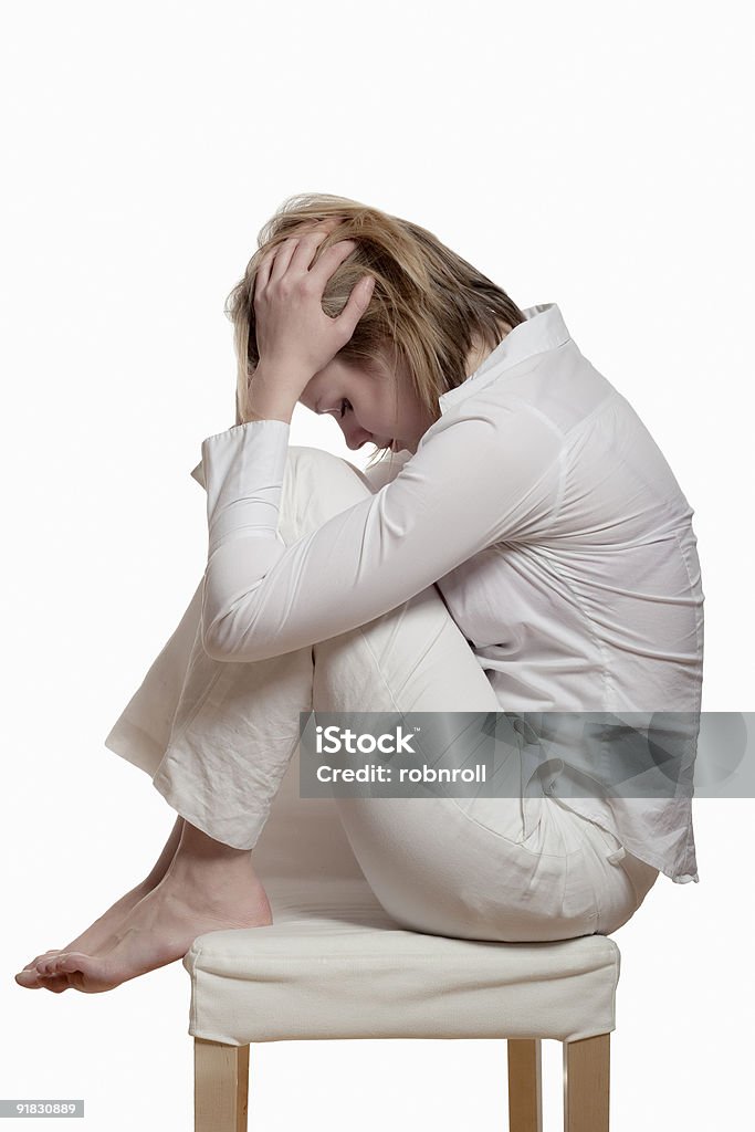 Junge Frau mit burnout-Syndrom - Lizenzfrei Attraktive Frau Stock-Foto