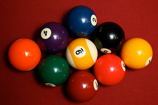 istock Rack of 9-Ball 91830959