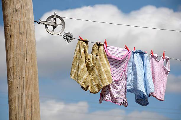 40+ Clothesline Pulley Stock Photos, Pictures & Royalty-Free